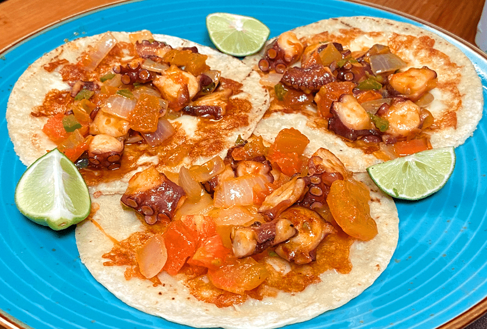 Tacos de pulpo