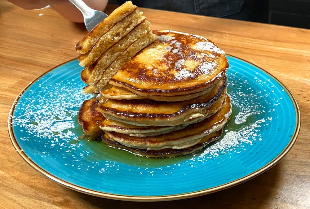 Hot Cakes con Elote