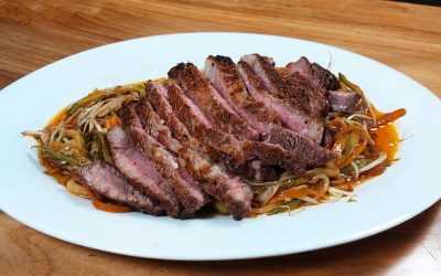 Rib Eye con Chop Suey