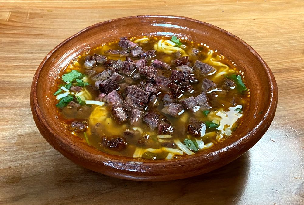 Picaña con frijoles caldudos