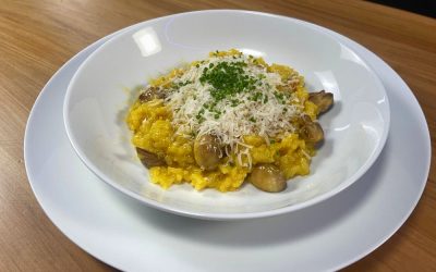 Risotto con Hongos y Azafrán 🥂🍚