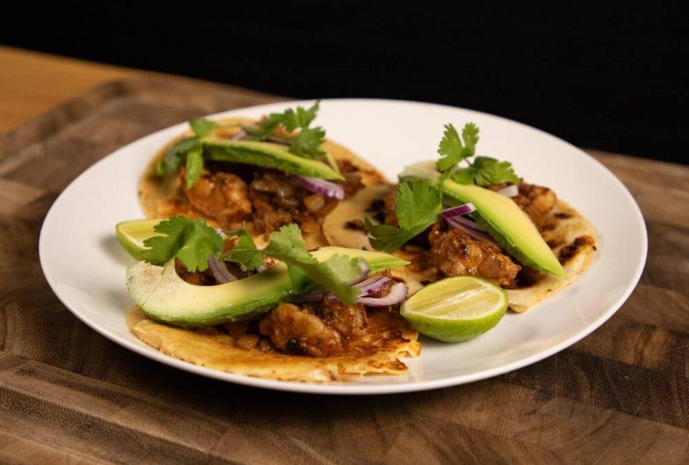 Tacos de Camarón con Tequila y Chipotle 🌮🍤🌶️🔥