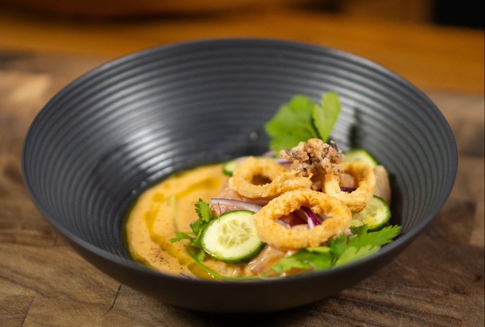 Ceviche con Aros de Calamar 🐟
