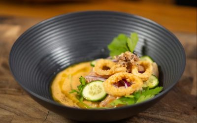 Ceviche con Aros de Calamar 🐟